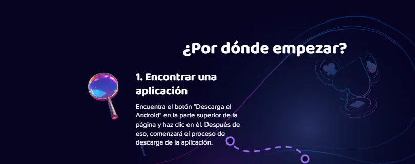 Primer paso de la instalación: encontrar el botón de descarga de la aplicación de Maggico