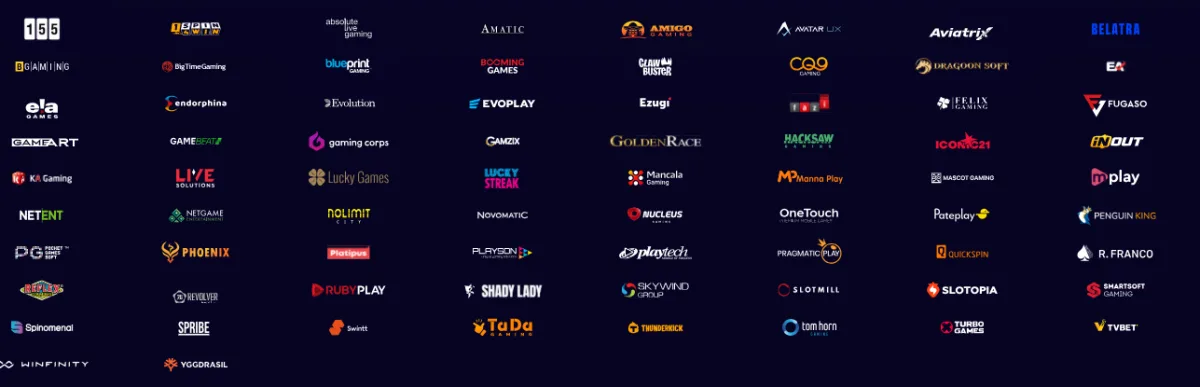 Proveedores de juegos de Maggico: Pragmatic Play, Evolution, NetEnt, Playtech y decenas de estudios más